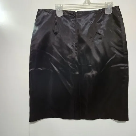 VNT Georgiou Studio Blue Shiny Blazer Size 12 + Unbranded Skirt Set Womens Suit - Picture 11 of 16